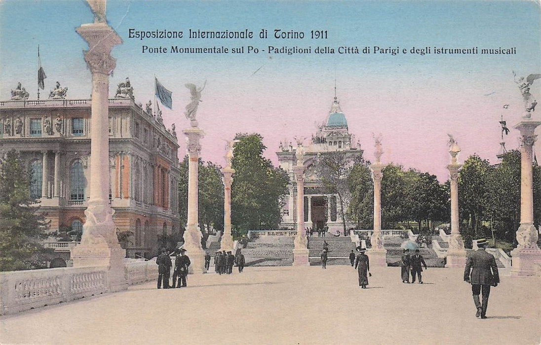 Esposizione Internazionale Di Torino 1911 Ponte Monumentale Sul Po