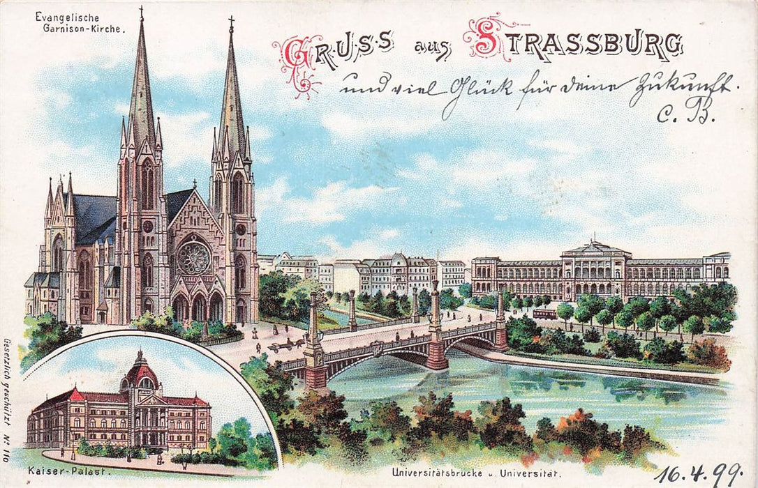 Strassburg Evangelische Garnison-Kirche Gesetzlich