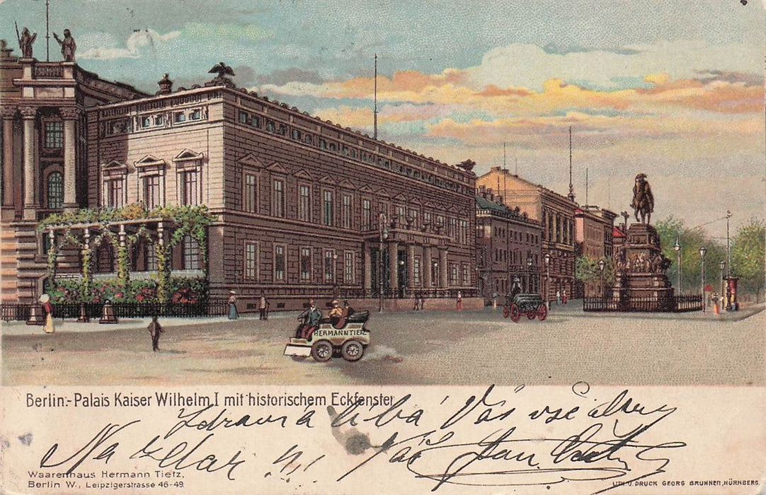 Berlin Palais Kaiser Wilhelm I Mit Historischem Eckfenster
