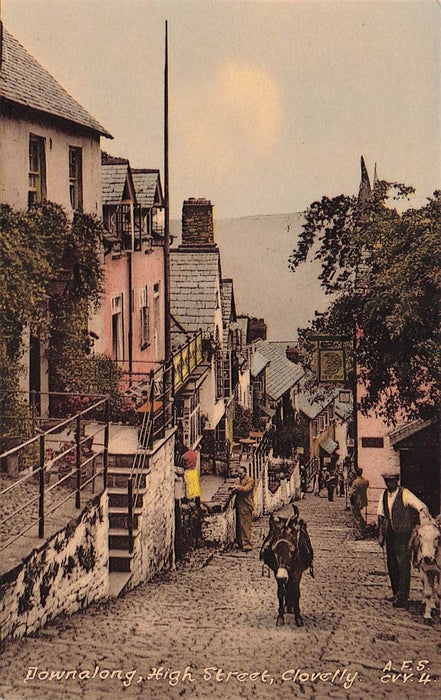 Downalong High Street Clovelly