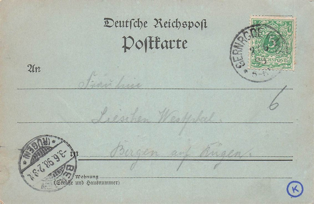 Gruss Vom Stubenberg Bei Gernrode Harz