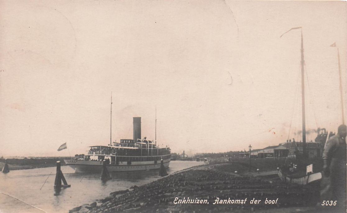 Enkhuizen Aankomst Der Boot
