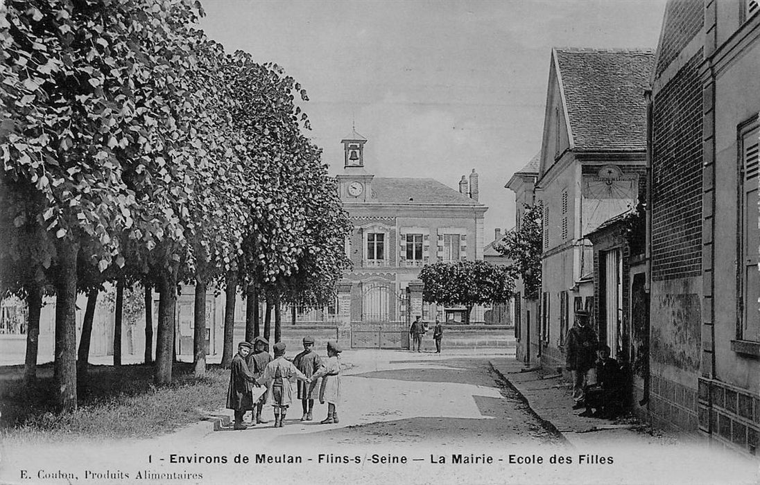 Environs De Meulan Flins-S -Seine La Mairie Ecole Des Filles