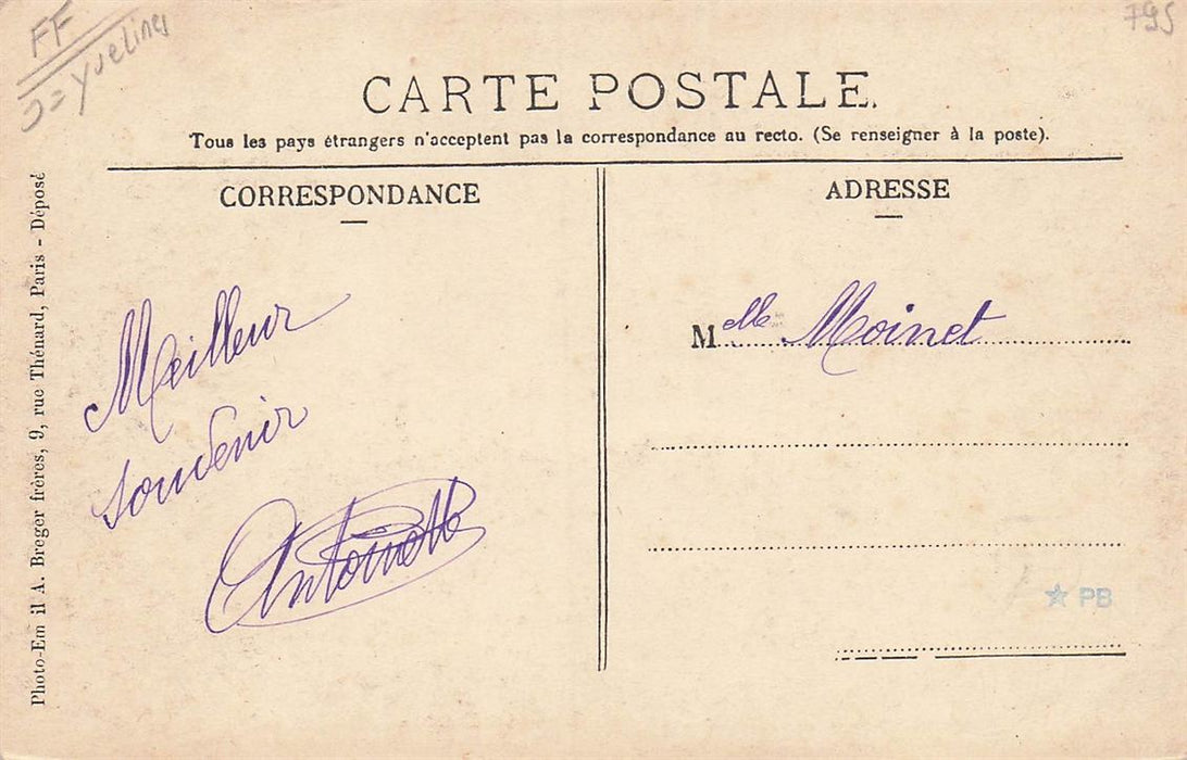 Environs De Meulan Flins-S -Seine La Mairie Ecole Des Filles