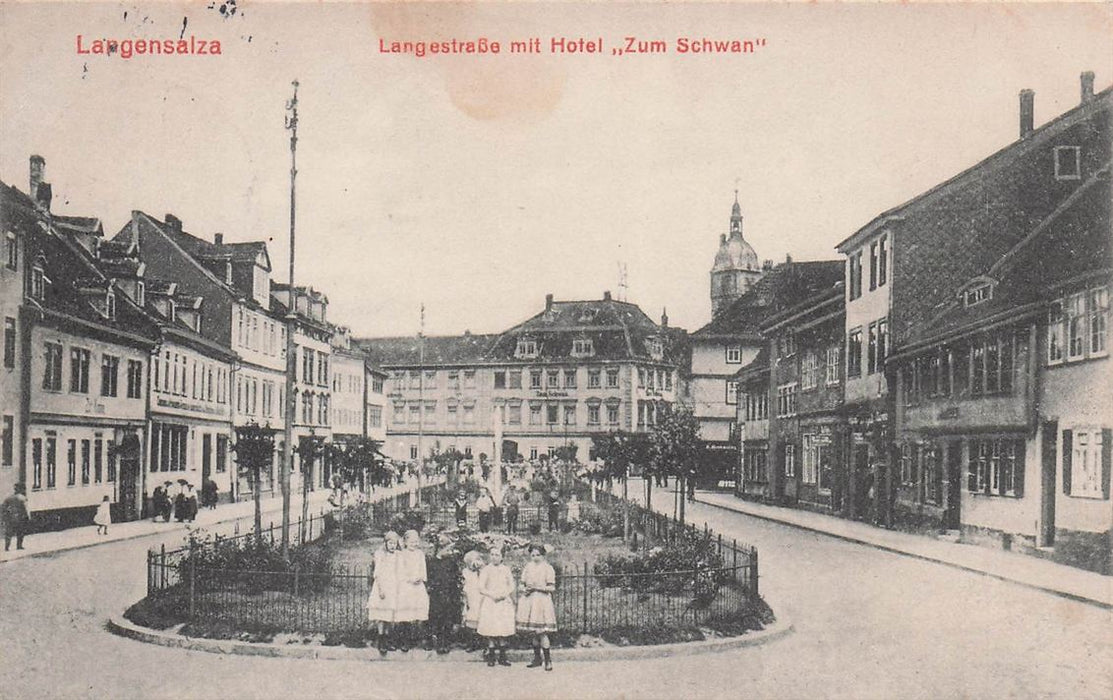 Langensalza Langestrasse Mit Hotel Zum Schwan