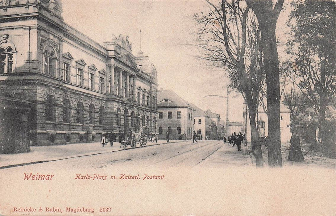 Weimar Karls-Platz M Kaiserl Postamt