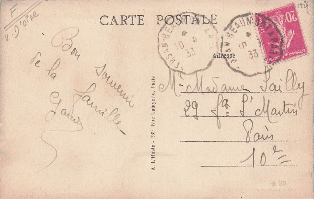 Ecouen-Ezanville (S.-Et-O.) Place De La Gare