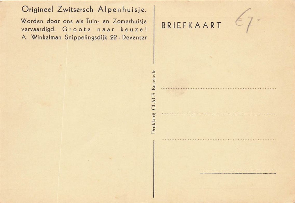 Deventer Origineel Zwitsersch Alpenhuisje