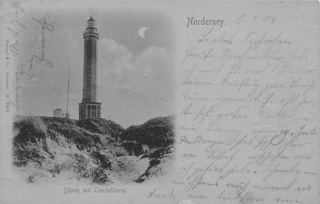 Dünen Mit Leuchtthurm Norderney