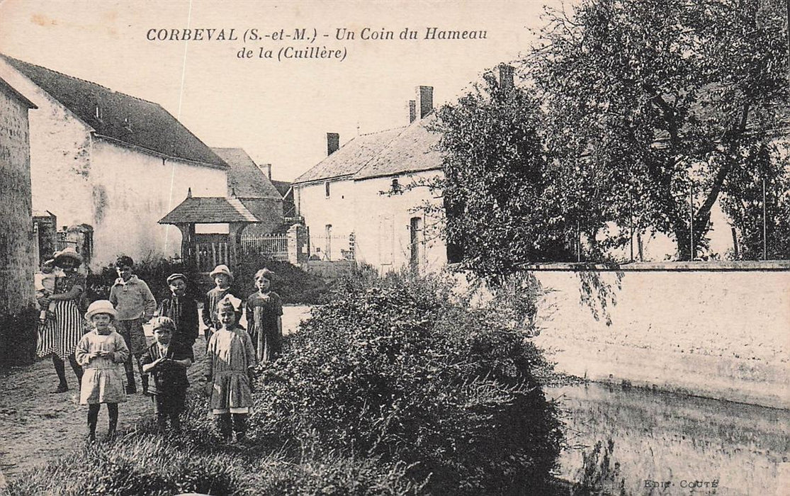 Corbeval (S.-Et-M.) Un Coin Du Hameau De La (Cuillere)