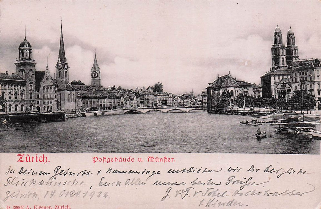 Zürich Postgebäude U Münster