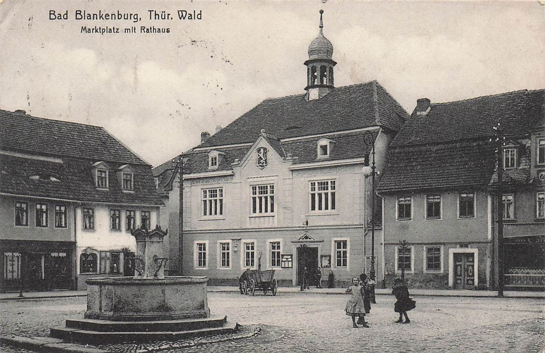 Bad Blankenburg Thür Wald Marktplatz Mit Rathaus