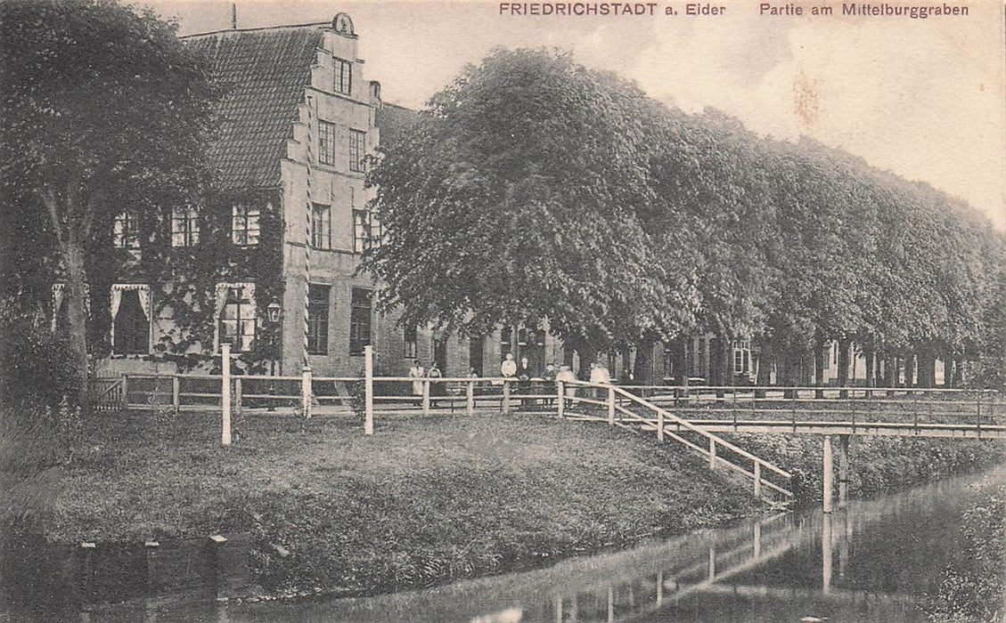 Friedrichstadt A Eider Partie Am Mittelburggraben