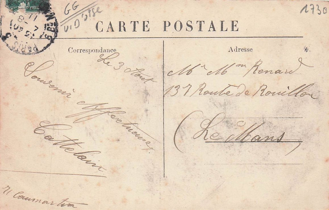 Bezons (S.-Et-O.) Rue De Pontoise Angle De La Rue St-Germain