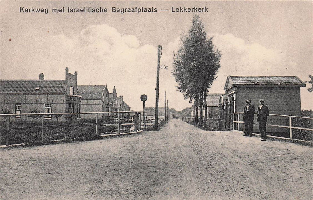 Kerkweg Met Israelitische Begraafplaats Lekkerkerk