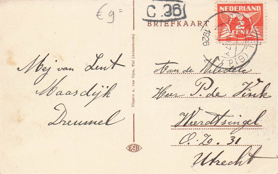 Dreumel Complex Verwoeste Huizen Watersnood In 1926