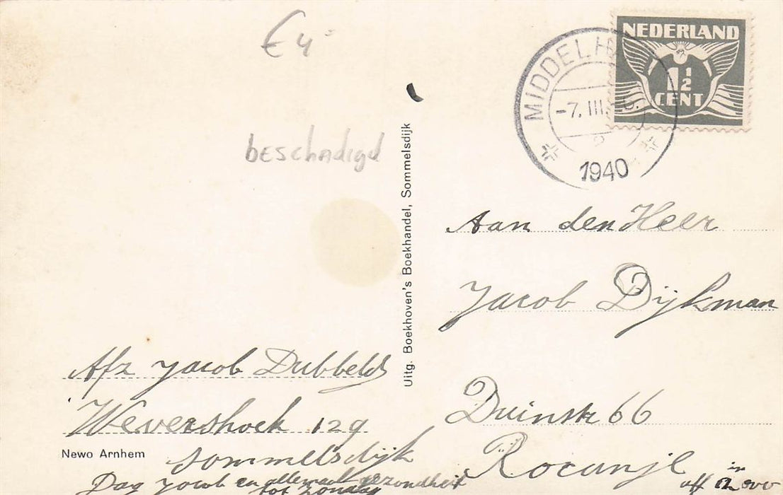 Sommelsdijk Marktveld Met Ned Herv Kerk