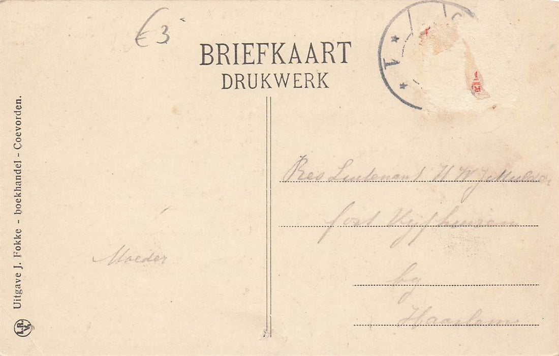 Coevorden Antieke Gevel Uit De Zeventiende Eeuw