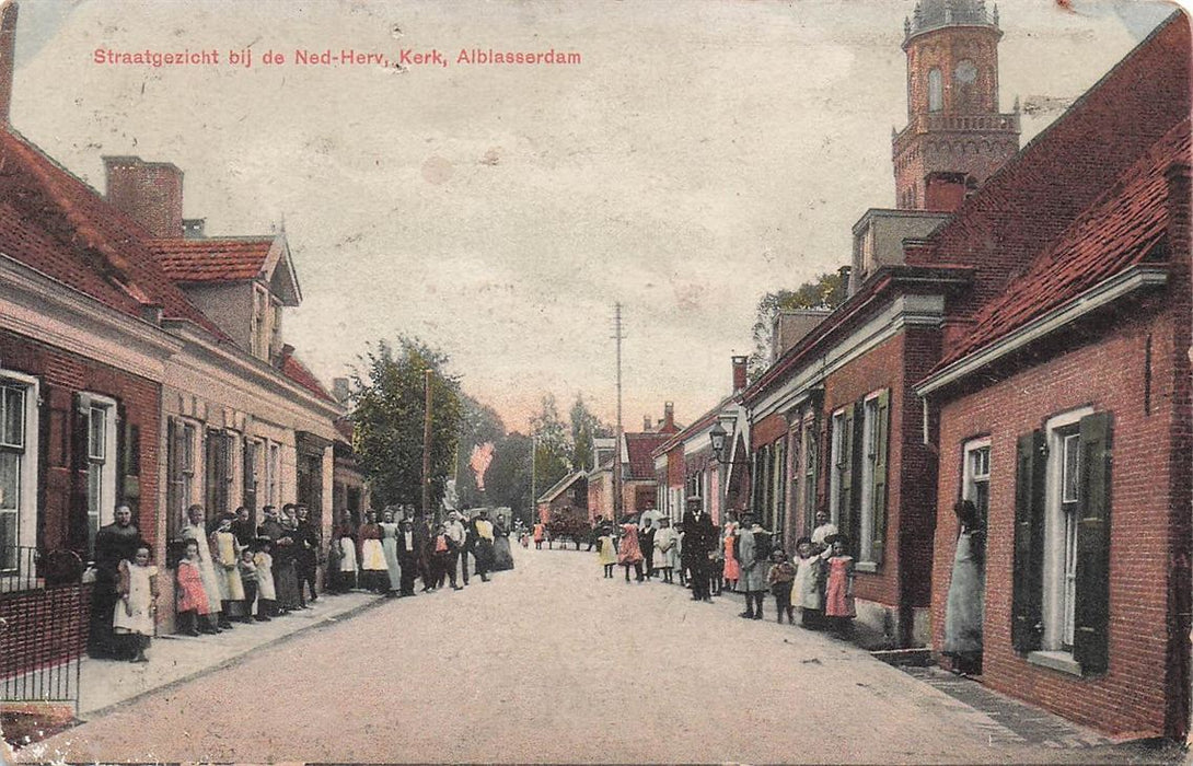 Straatgezicht Bij De Ned-Herv Kerk Alblasserdam
