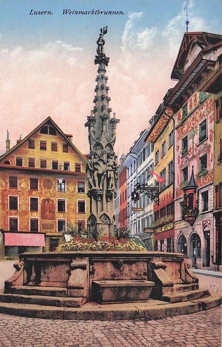 Luzern Weinmarktbrunnen