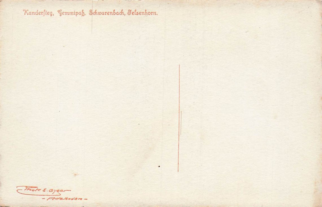 Kandersteg Gemmipass Schwarenbach Felsenhorn