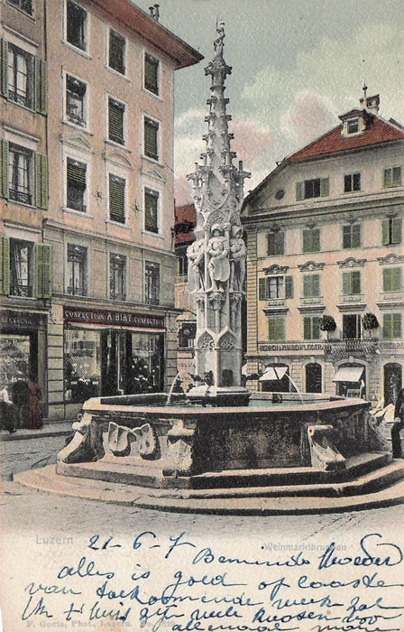 Weinmarktbrunnen Luzern