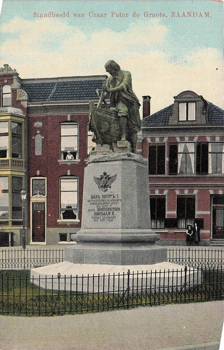 Standbeeld Van Czaar Peter De Groote Zaandam