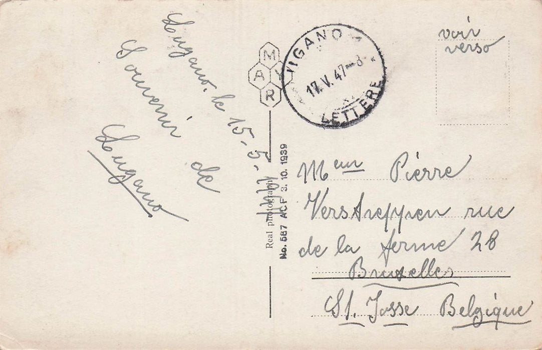 Lugano Piazza Dante E Via Pietro Peri