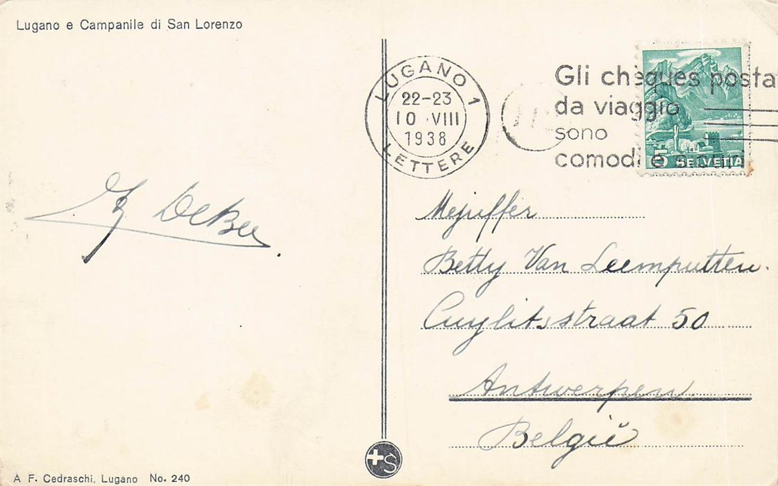 Lugano E Campanile Di San Lorenzo