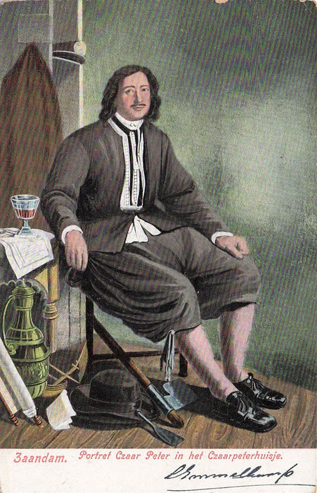 Zaandam Portret Czaar Peter In Het Czaarpeterhuisje