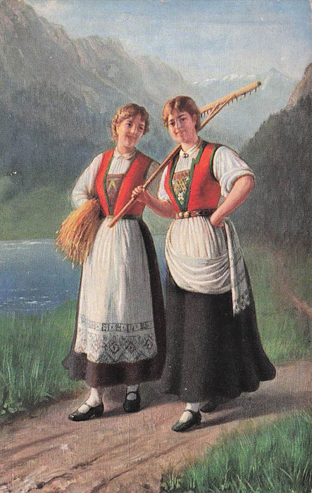 Trachtenkarten Schweden