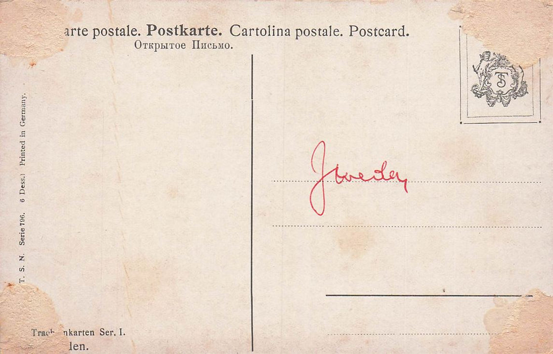 Trachtenkarten Schweden