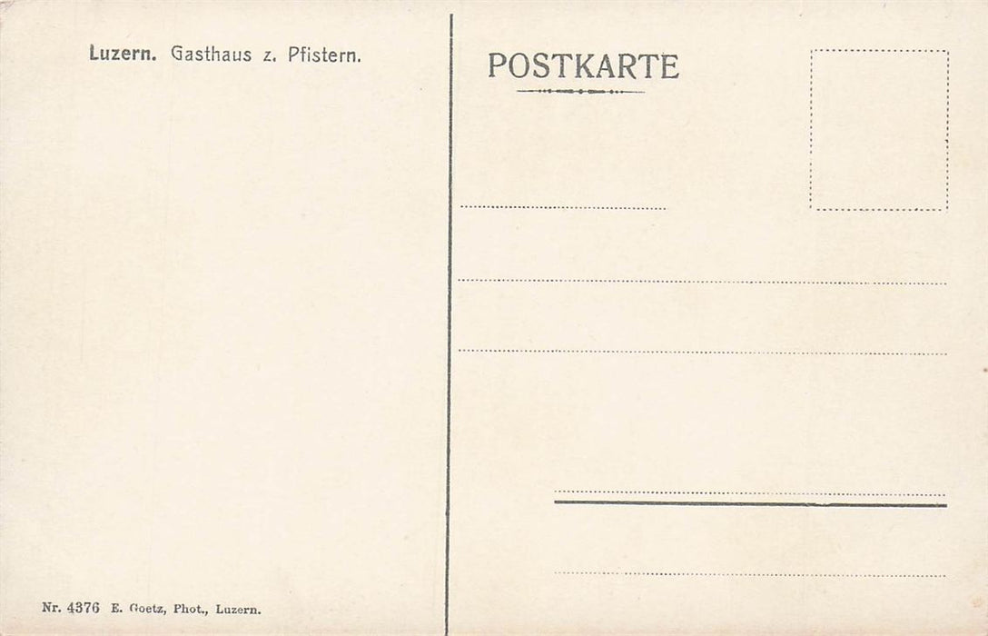Luzern Gasthaus Zu Pfistern