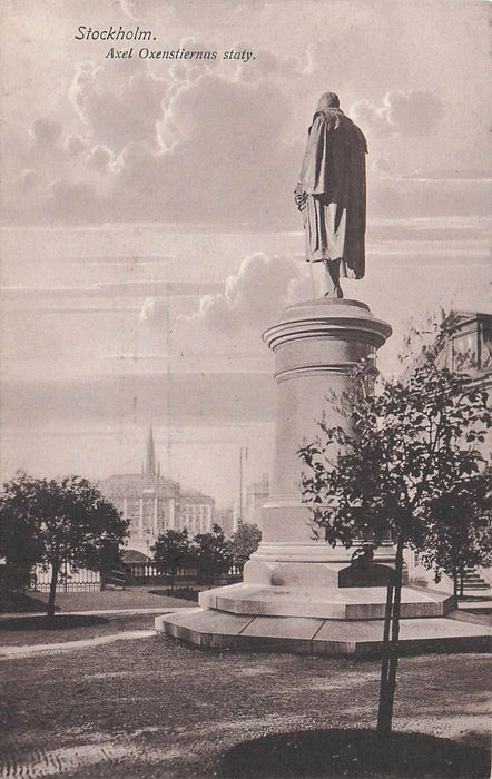 Stockholm Axel Oxenstiernas Staty