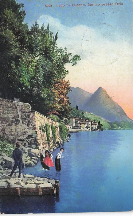 Lago Di Lugano Motivo Presso Oria