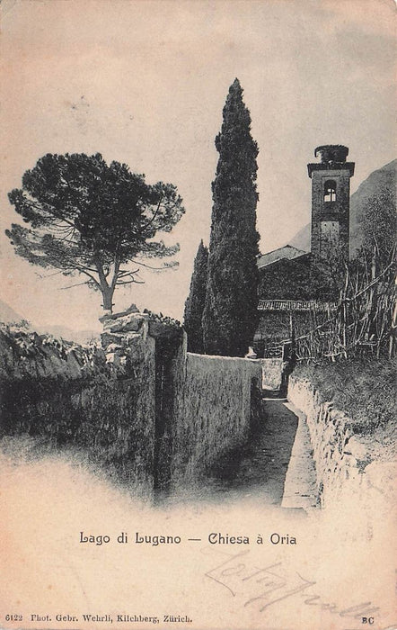 Lago Di Lugano Chiesa A Oria