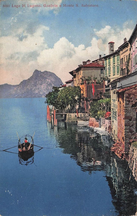 Lago Di Lugano Gandria E Monte S Salvatore
