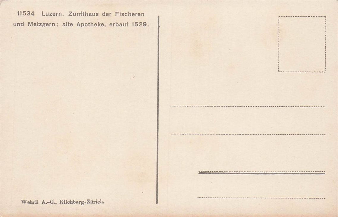 Luzern Zunfthaus Der Fischeren Und Metzgern Alte Apotheke