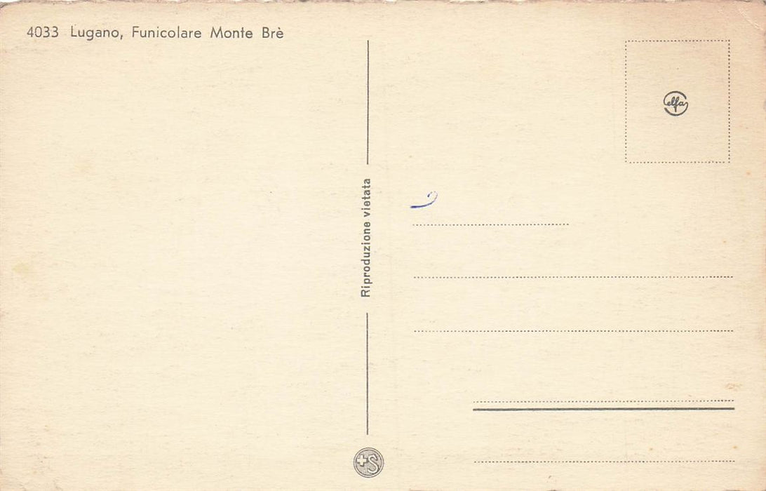 Lugano Funicolare Monte Bre