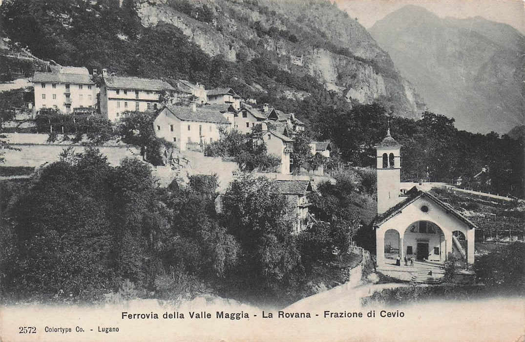 Ferrovia Della Valle Maggia La Rovana Frazione Di Cevio