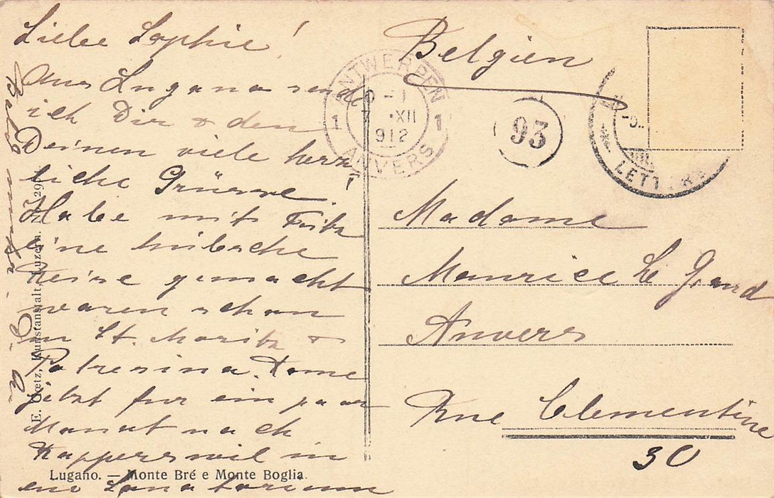 Lugano Monte Bre E Monte Boglia