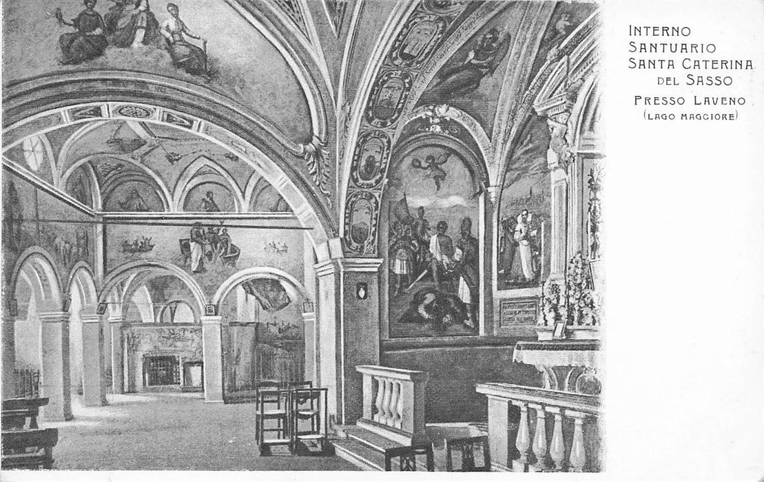 Interno Santuario Santa Caterina Del Sasso Presso Laveno (Lago Maggiore)