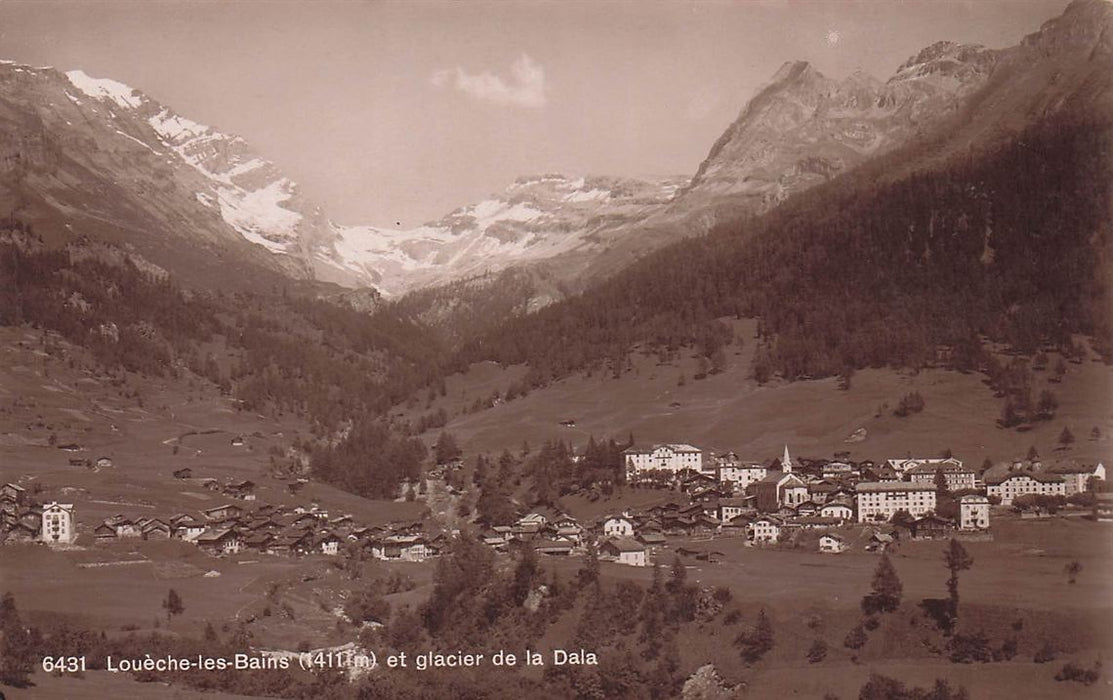 Loueche-Les-Bains Et Glacier De La Dala