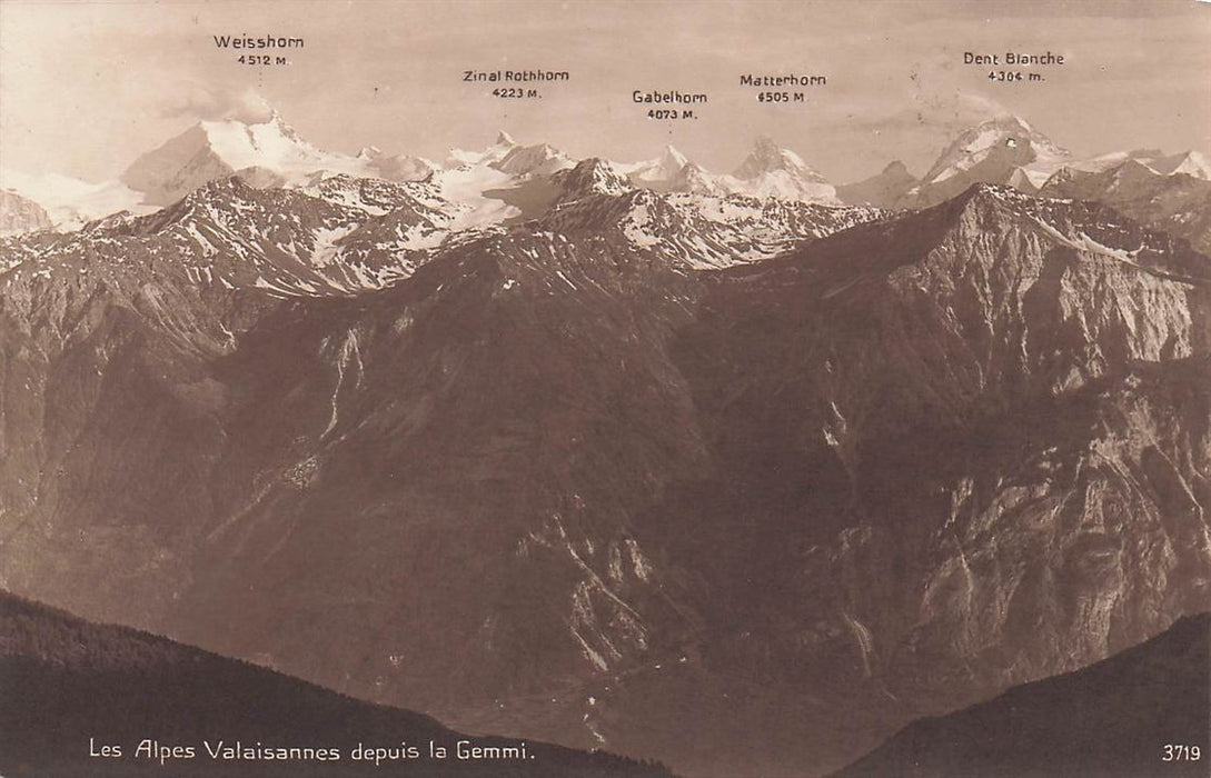 Les Alpes Valaisannes Depuis La Gemmi