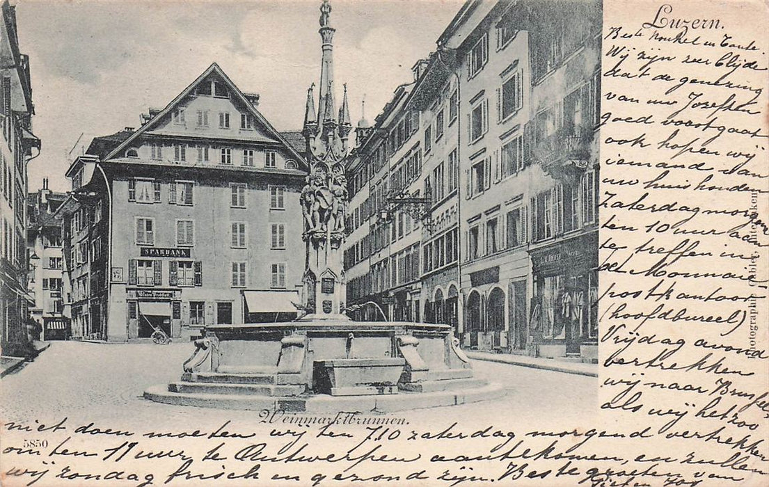 Luzern Weinmarktbrunnen