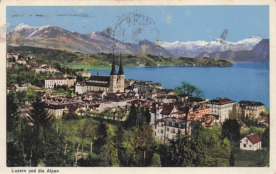 Luzern Und Die Alpen