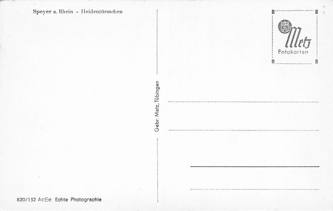 Speyer A Rhein Heidentürmchen
