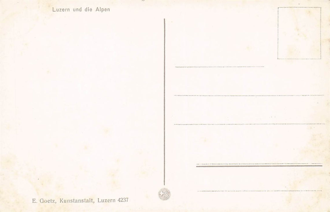 Luzern Und Die Alpen