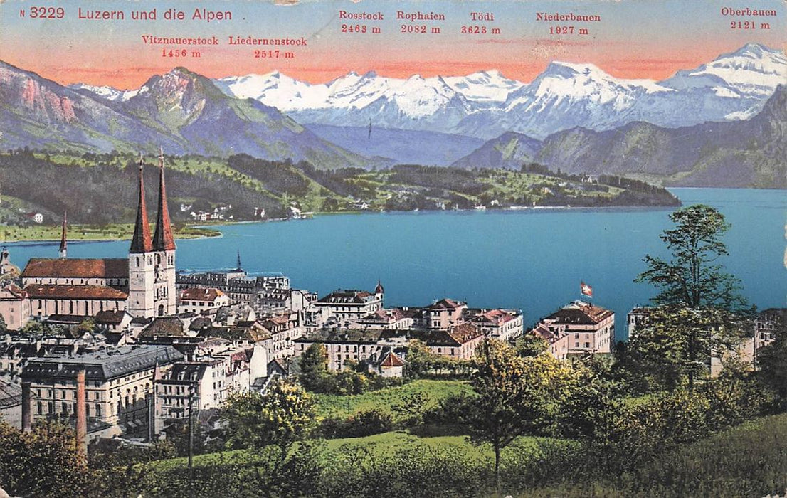 Luzern Und Die Alpen