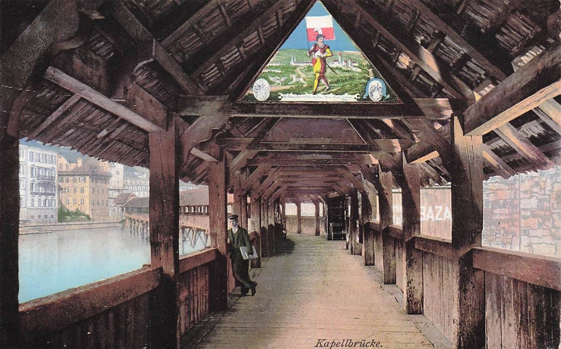 Luzern Inneres Der Kapellbrücke